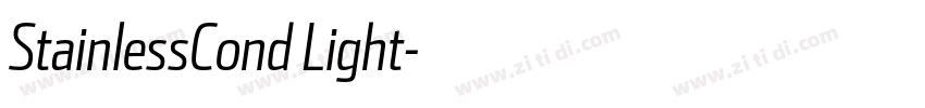 StainlessCond Light字体转换 StainlessCond Light字体转换